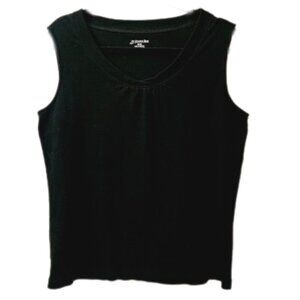 St John's Bay Black Tank Top - XL